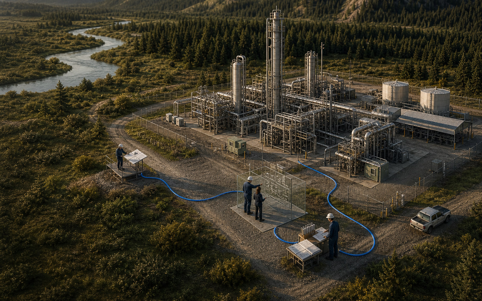 Governed procedures, accountable change, and improvement evidence connected around an operating gas plant.